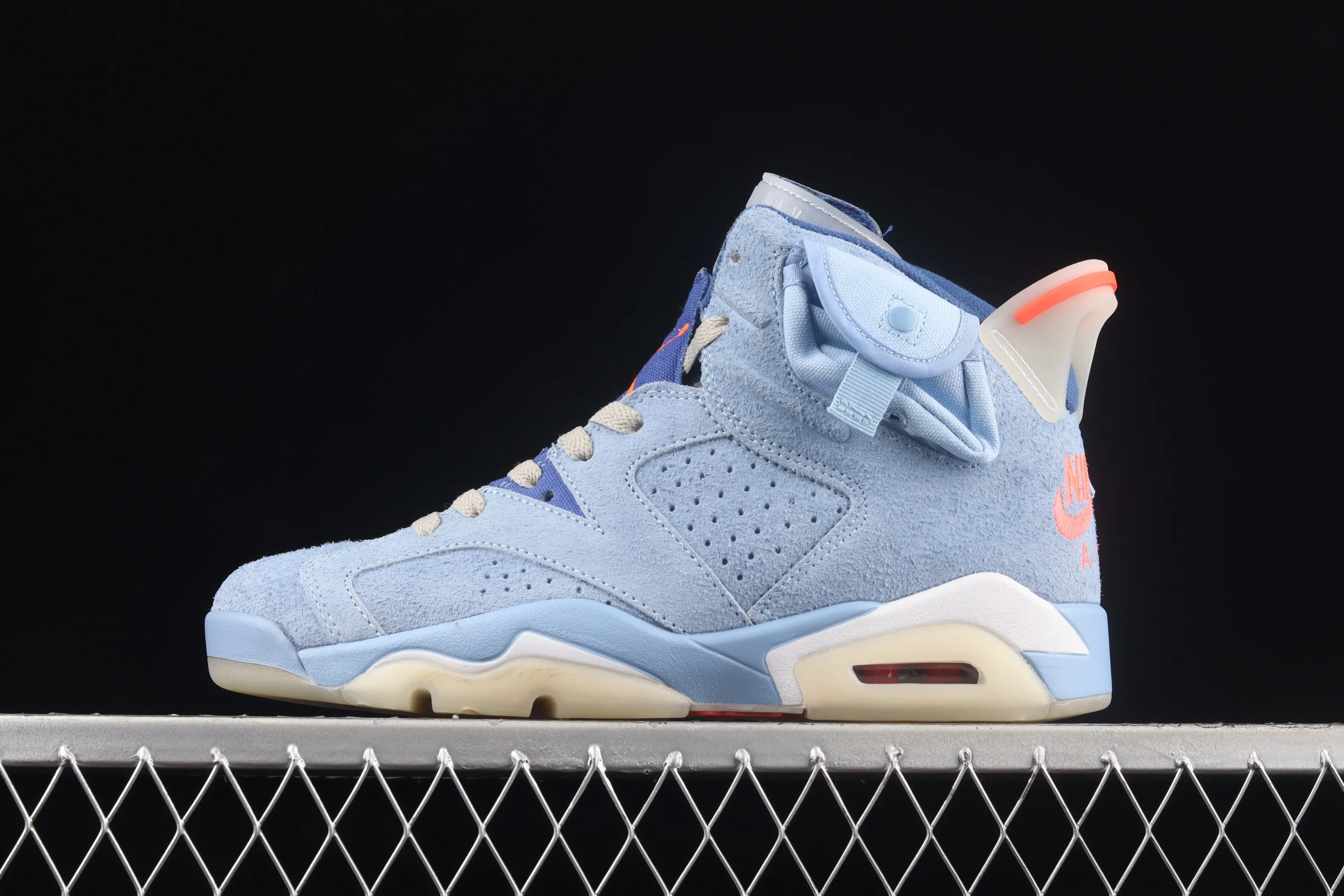 All categories Air Jordan Jordan series basketball shoes Air Jordan 6 Travis Scott x Air Jordan 6 "Cerulean" AJ6 Joe 6 joint sky blue DH0690-400